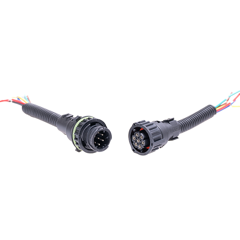 Kit conector piloto macho hembra 7 pines