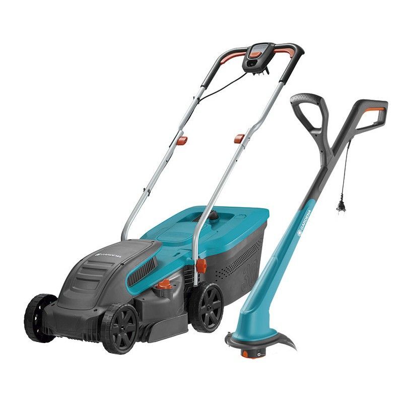 Kit cortacésped GARDENA Power Max + cortabordes SmallCut 300/23 Cómodos y ligeros. ( 464X5098 )