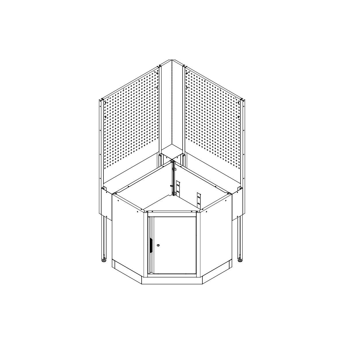 Kit de ampliación para modulo esquina (encimera profunda)