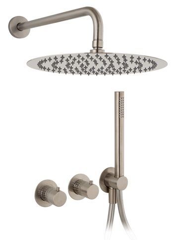 KIT DE DUCHA HORIZONTAL CON 2 SALIDAS Y CARTUCHO PROGRESIVO DE 35 MM