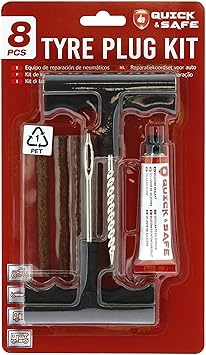 Kit de Reparación de Pinchazos | 5 Mechas | Neumáticos sin Cámara | Coche, Moto y Bici