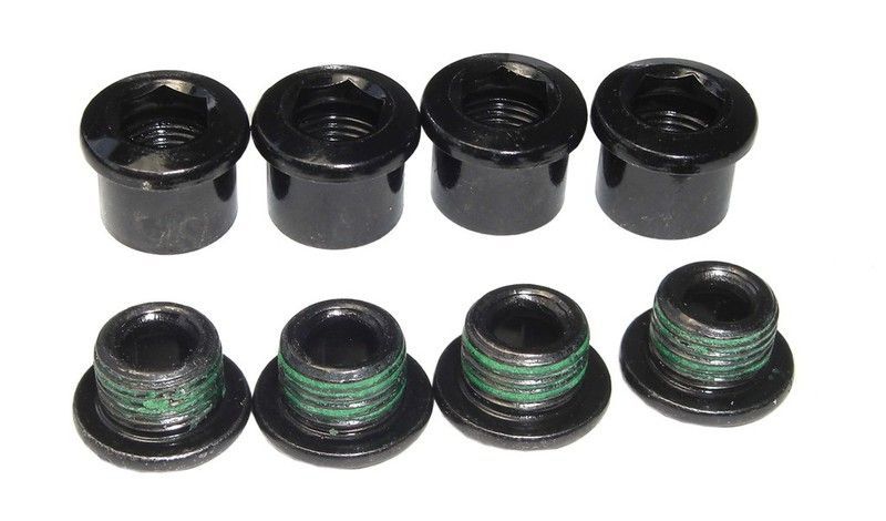 Kit de tornillos de plato sram 4 brazos single aluminio guart acero negro