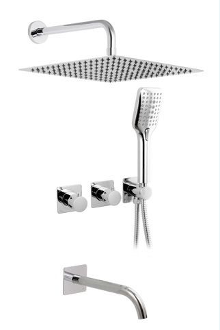 KIT DUCHA HORIZONTAL 3 SALIDAS CARTUCHO PROGRESIVO 35