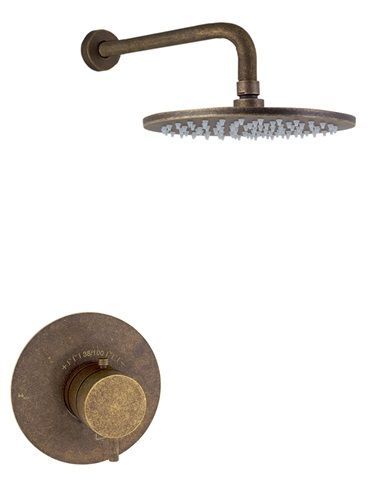 KIT EMPOTRADO DE DUCHA DE UNA SALIDA CON CARTUCHO TERMOSTATICO