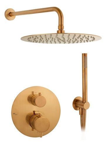KIT EMPOTRADO DUCHA 2 SALIDAS TERMOSTATICO
