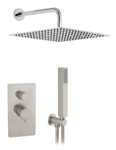 KIT EMPOTRADO DUCHA 2 SALIDAS TERMOSTATICO