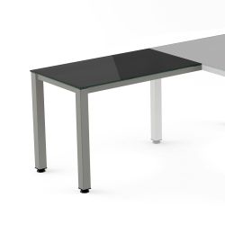 Kit Executive Ala 100 x 60 Aluminio/ Cristal Negro