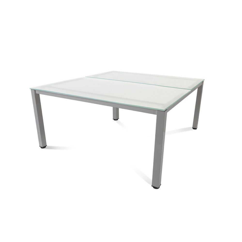 Kit Executive Mesa 160 x 163 Aluminio / Cristal