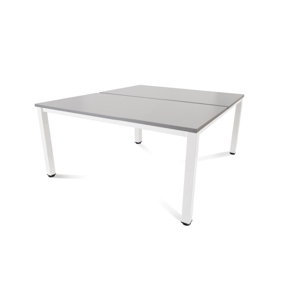 Kit Executive Mesa 160 x 163 Blanco / Gris