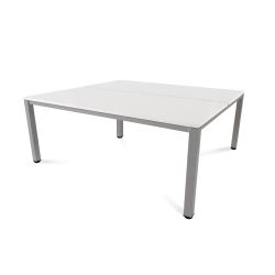 Kit Executive Mesa 180 x 163 Aluminio / Blanco