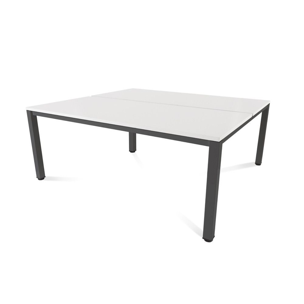 Kit Executive Mesa 180 x 163 Antracita / Blanco