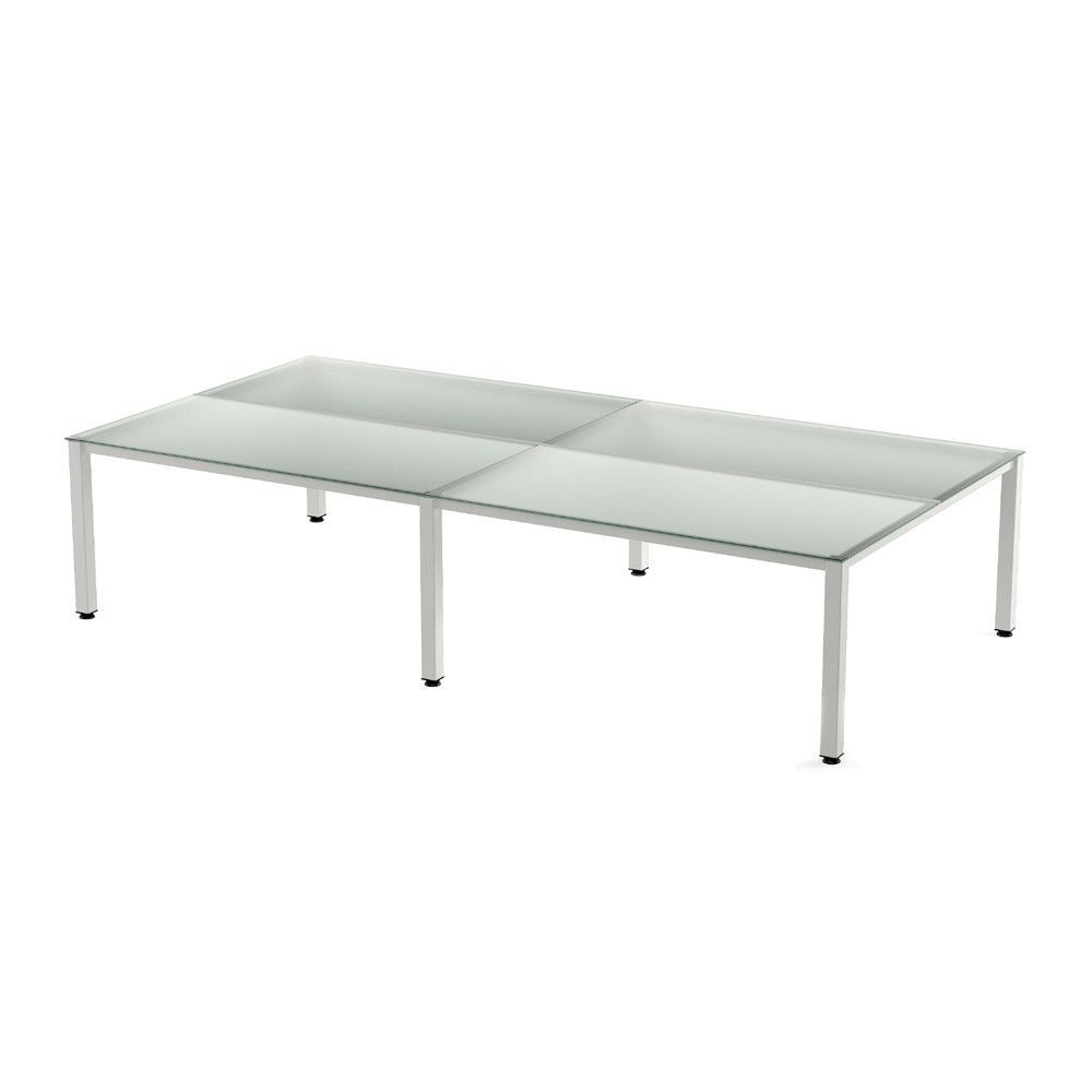 Kit Executive Mesa 320 x 163 Blanco / Cristal