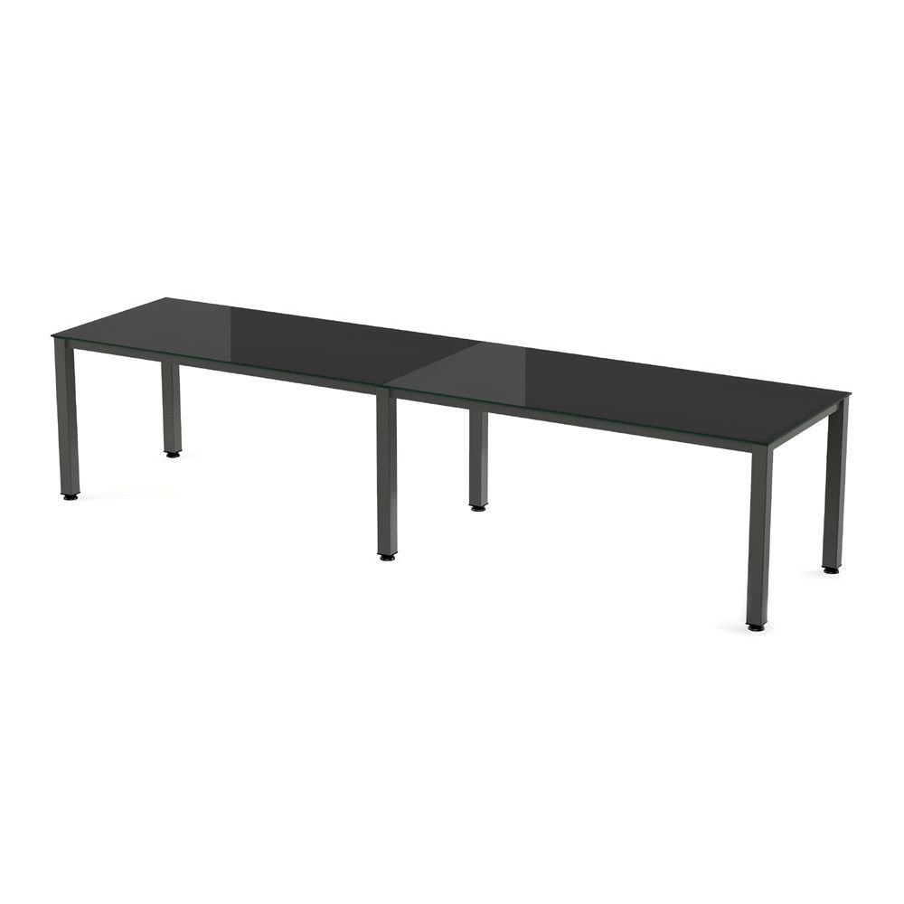 Kit Executive Mesa 320 x 80 Antracita / Cristal Negro