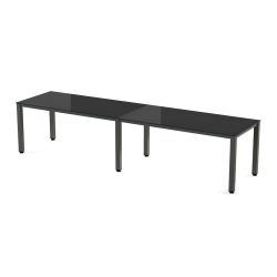 Kit Executive Mesa 320 x 80 Antracita / Cristal Negro