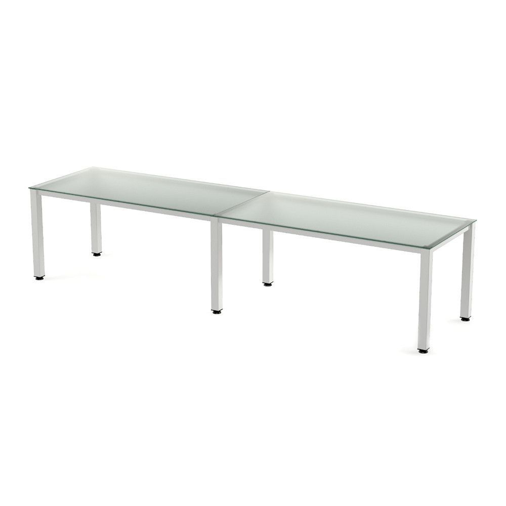 Kit Executive Mesa 320 x 80 Blanco / Cristal