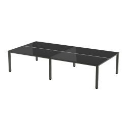 Kit Executive Mesa 360 x 163 Antracita / Cristal Negro