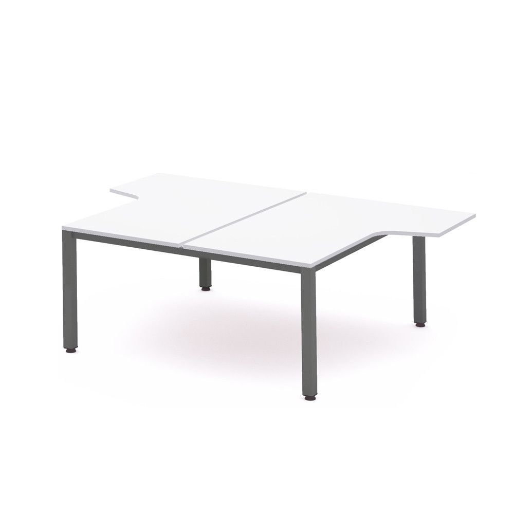 Kit Executive Mesa L 180 x 163 x 240 Antracita / Blanco