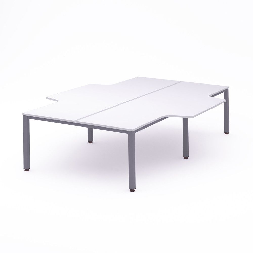 Kit Executive Mesa L 320 x 163 x 240 Aluminio / Blanco