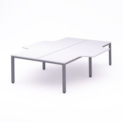 Kit Executive Mesa L 320 x 163 x 240 Aluminio / Blanco