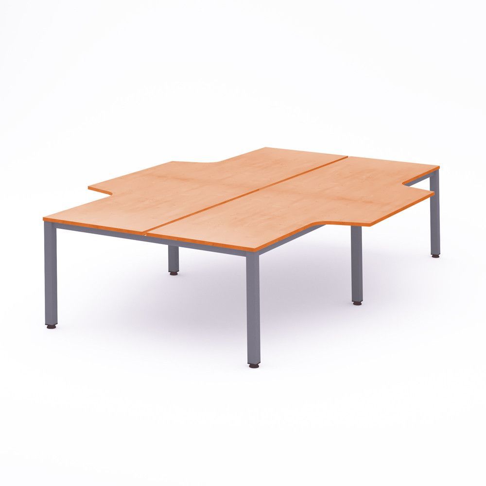 Kit Executive Mesa L 360 x 163 x 240 Aluminio / Haya