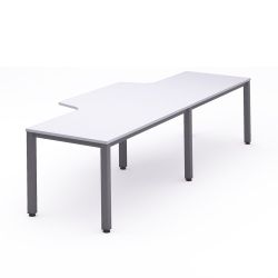 Kit Executive Mesa L Doble 320 x 120 x 80  Antracita / Blanco