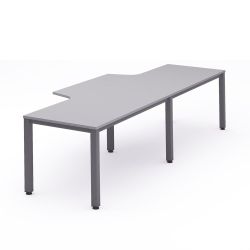 Kit Executive Mesa L Doble 320 x 120 x 80  Antracita / Gris