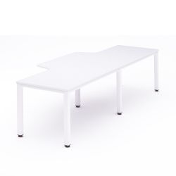 Kit Executive Mesa L Doble 320 x 120 x 80  Blanco / Blanco