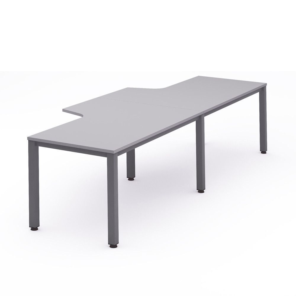 Kit Executive Mesa L Doble 360 x 120 x 80 Antracita / Gris