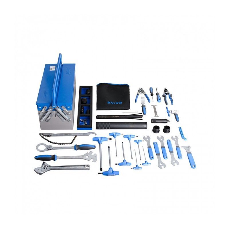 Kit herramientas unior en caja metalica (37 piezas)