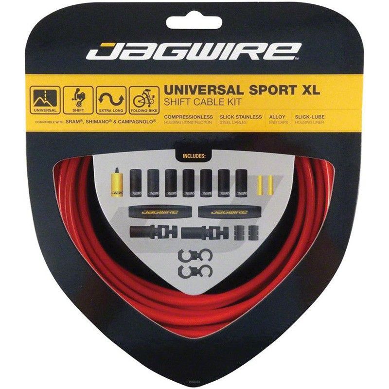 Kit jagwire freno cambio sport xl (sram/shimano/campagnolo) rojo