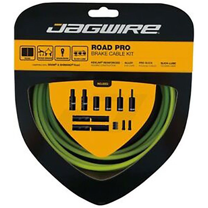 Kit jagwire freno carretera pro (sram/shimano) reforzado kevlar verde organico