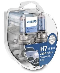 Kit Lámparas H7 Philips - 12v 55w Px26d 4200k Whitevision Ultra
