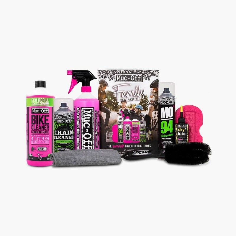 Kit Limpieza Muc-Off Family Bike Care 🚲🧽 | Cuidado Completo para Toda la Familia 👨‍👩‍👧‍👦 | Limpieza, Protección y Mantenimiento Total 💦✨