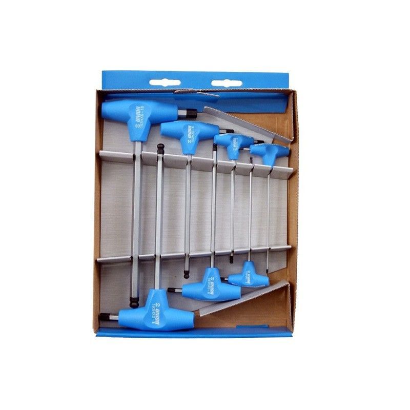 Kit llaves allen unior largas extremo bola de 1.5mm a 10 mm (7 piezas)