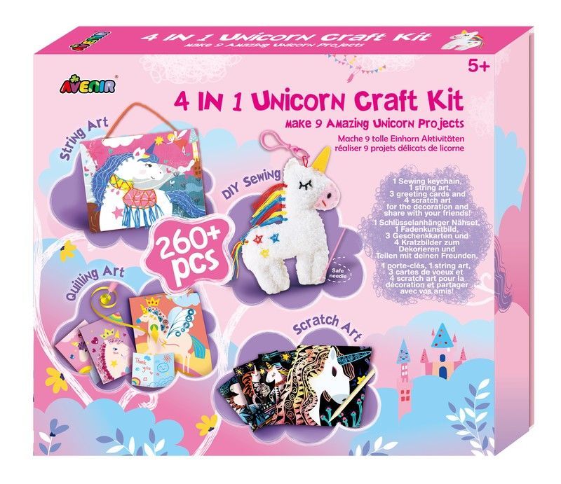 Kit Manualidades 4 en 1 Unicornio
