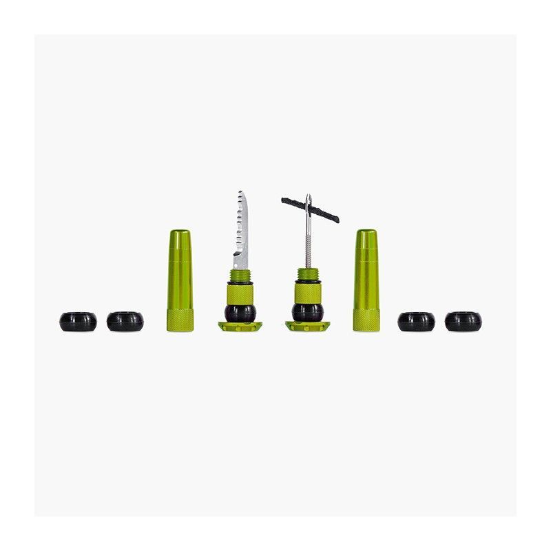Kit Mechas Muc-Of Reparacion Tubeless Para Manillar Verde