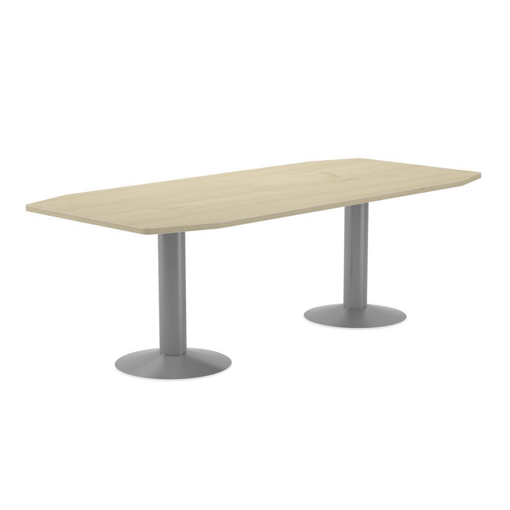 Kit Meeting Mesa 220 x 100 x 72 Aluminio / Haya