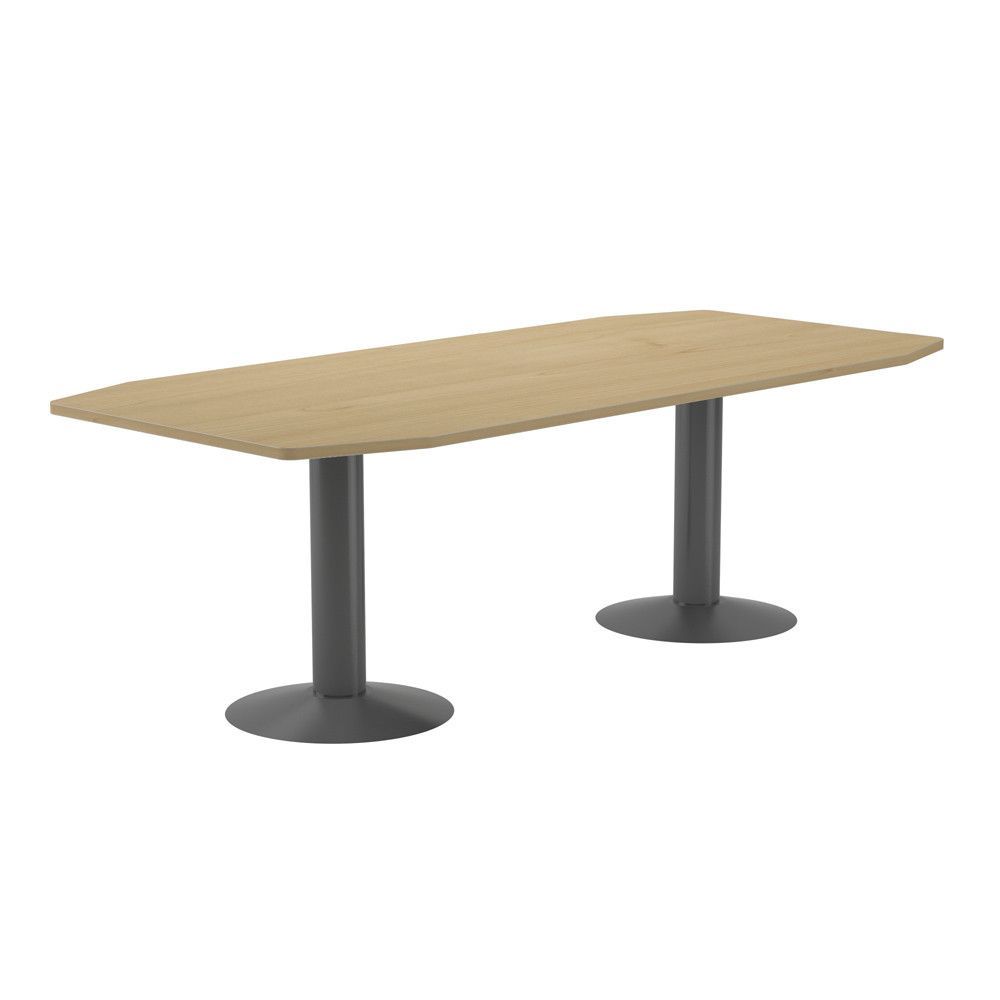 Kit Meeting Mesa 220 x 100 x 72 Atracita / Roble