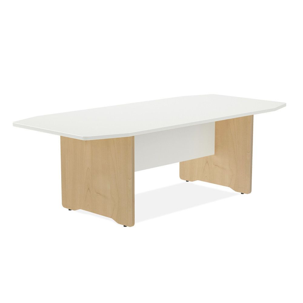 Kit Meeting Mesa 220 x 100 x 72 Roble/ Blanco