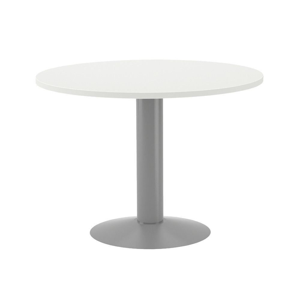 Kit Meeting Mesa Diam. 100 Aluminio / Blanco