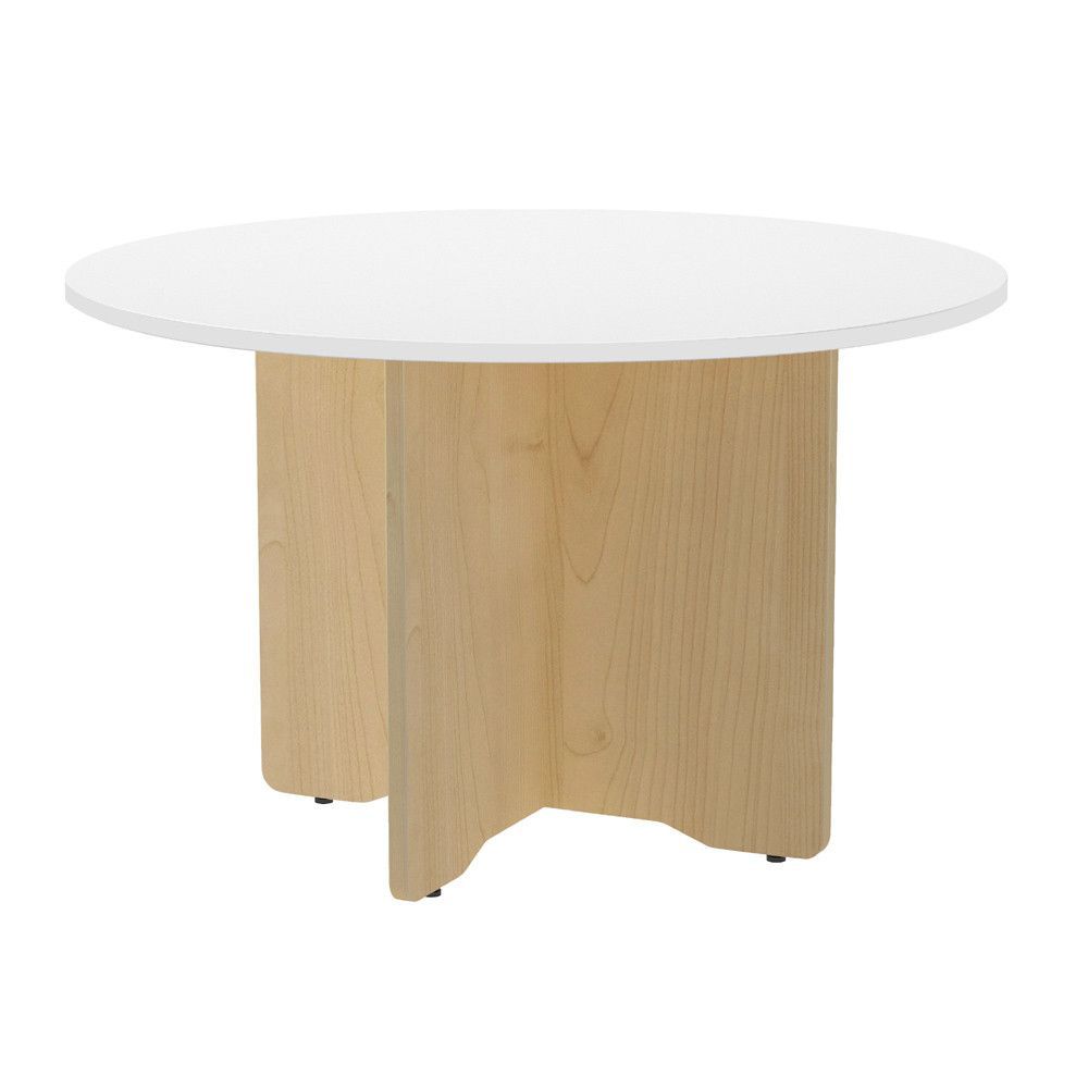 Kit Meeting Mesa Diam. 120 Roble/ Blanco