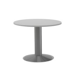 Kit Meeting Mesa Diam. 80 x 72 Cromado / Gris