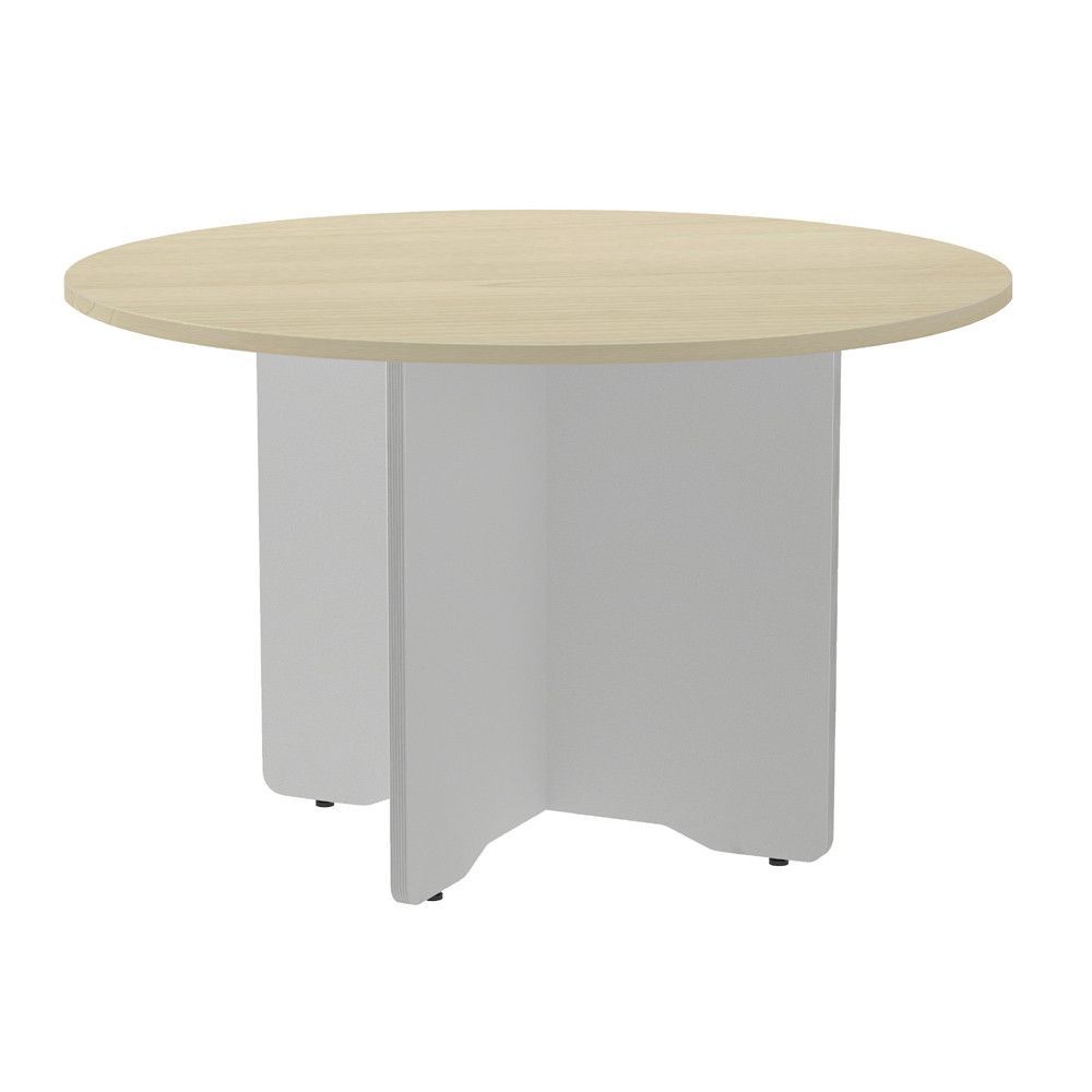 Kit Meeting Mesa Diámetro 120 Aluminio / Haya