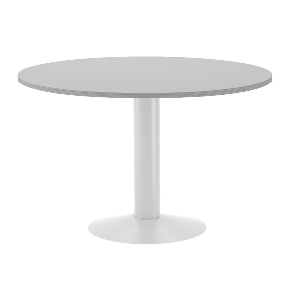 Kit Meeting Mesa Diámetro 120 Blanco / Gris