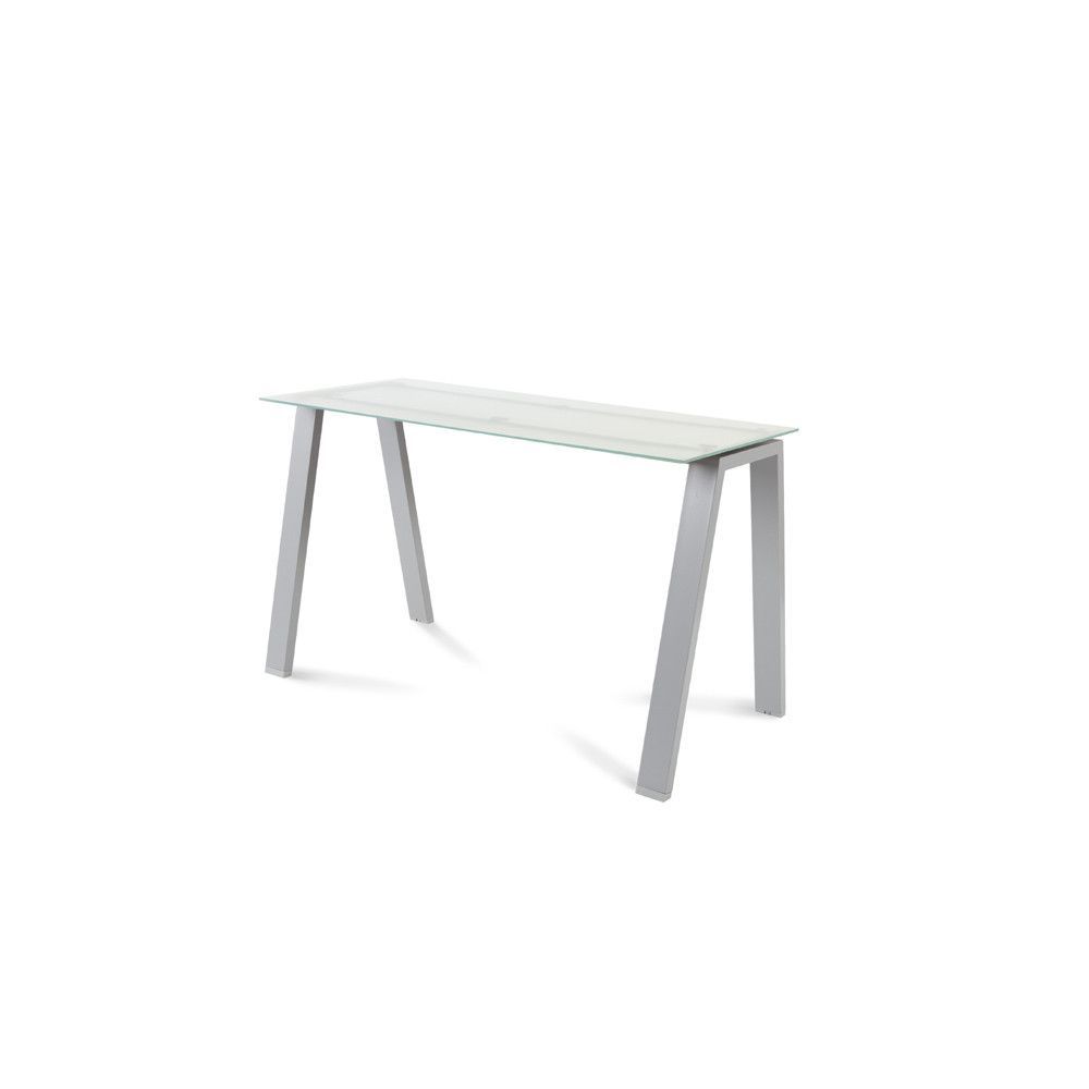 Kit Mesa Blanca 120 x 60 Aluminio / Cristal