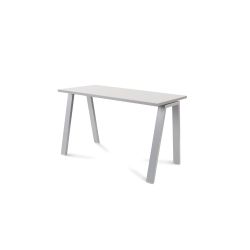 Kit Mesa Blanca 120 x 60 Aluminio / Gris