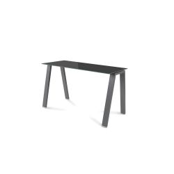 Kit Mesa Blanca 120 x 60 Antracita / Cristal Negro