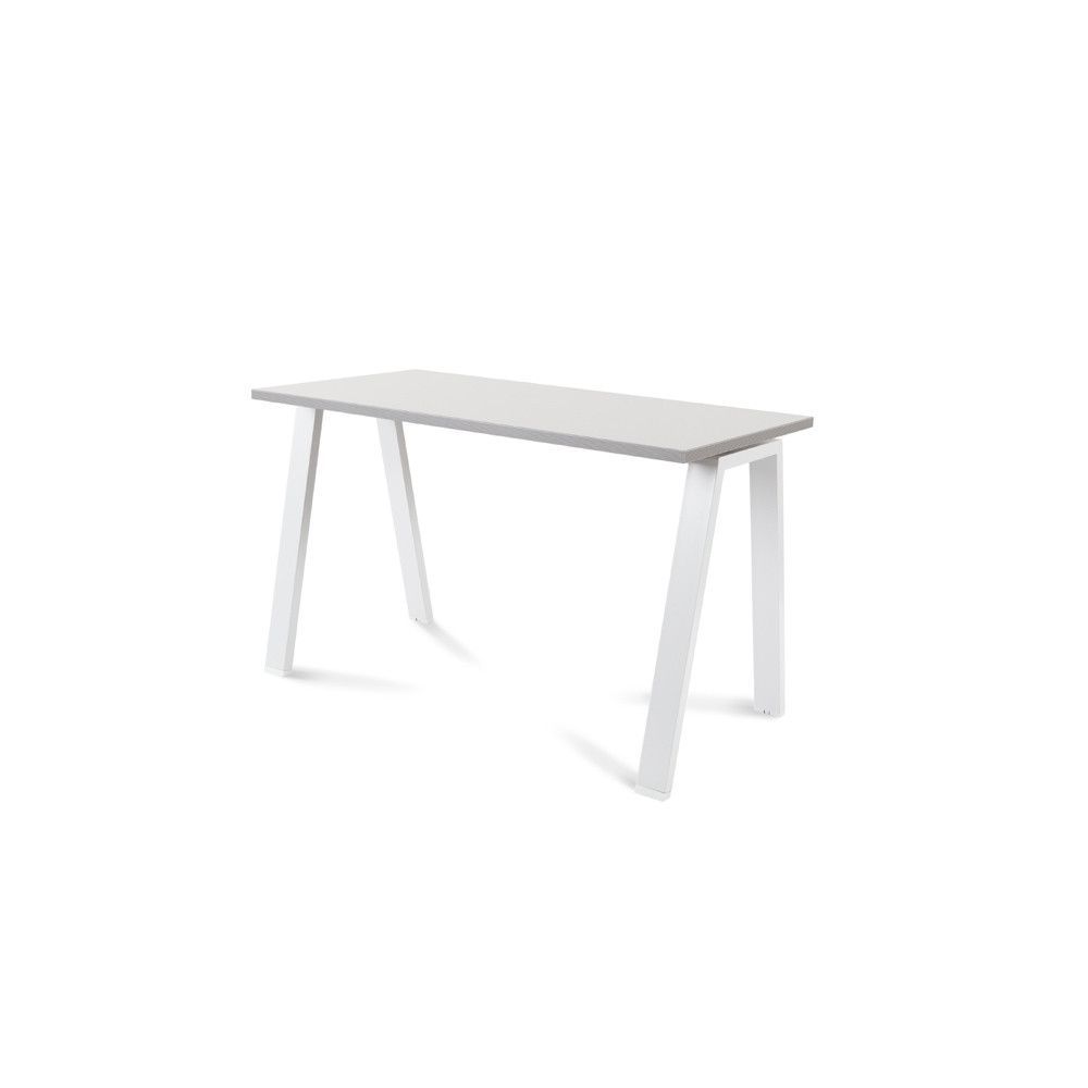 Kit Mesa Blanca 120 x 60 Blanco / Gris