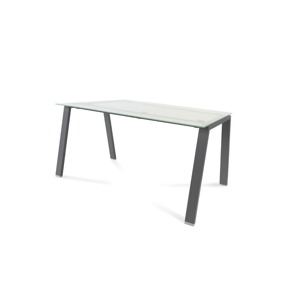 Kit Mesa Blanca 140 x 80 Antracita/ Cristal