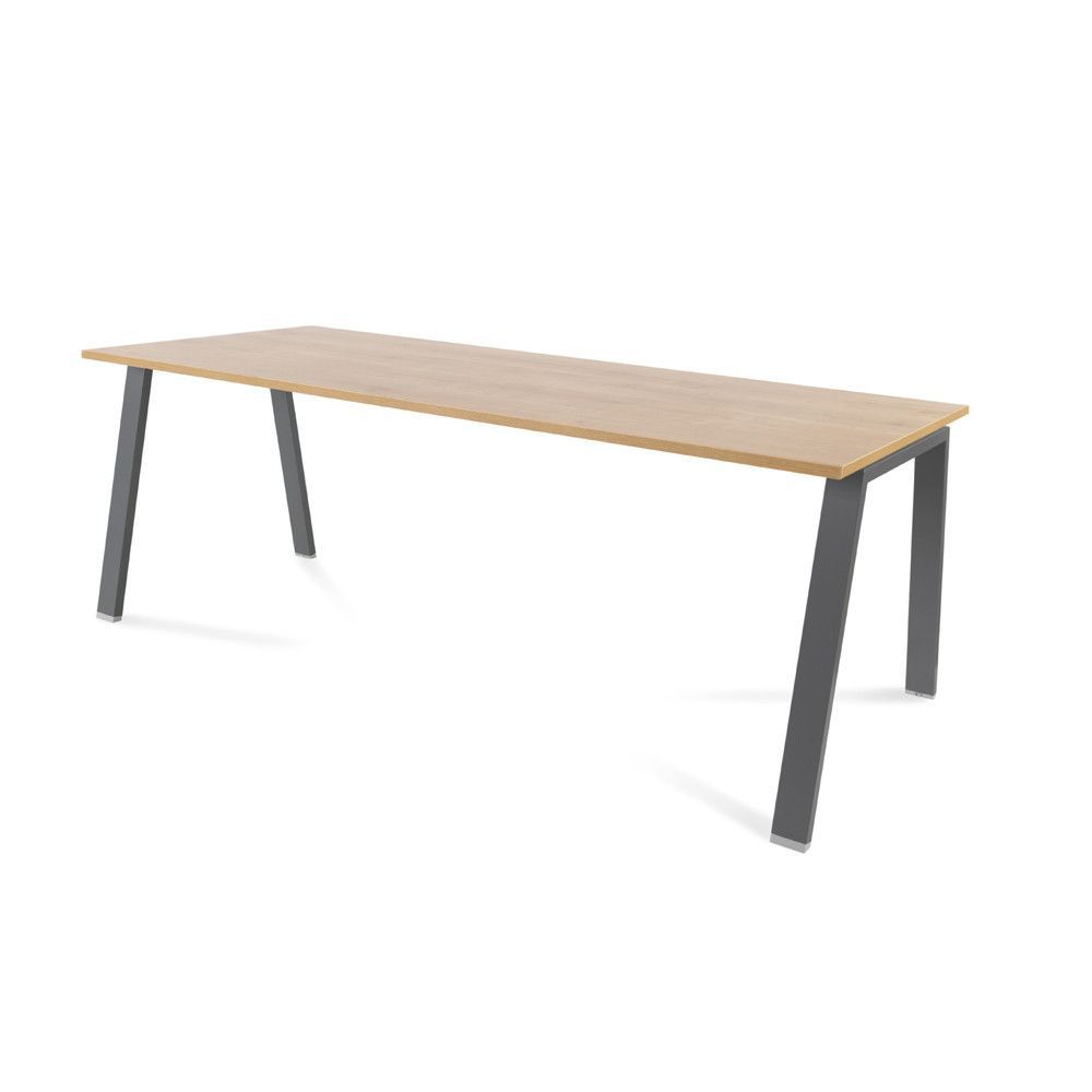 Kit Mesa Blanca 200 x 80 Antracita/ Roble